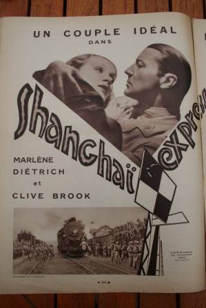 Marlene Dietrich Clive Brook Shangai Express