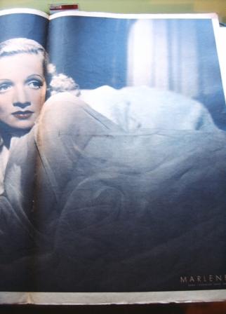 Marlene Dietrich (Double Page - Centerfold)