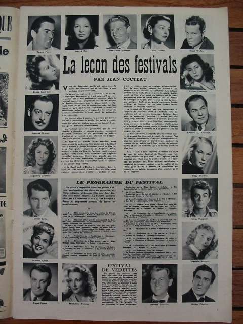 Festival De Cannes 1949