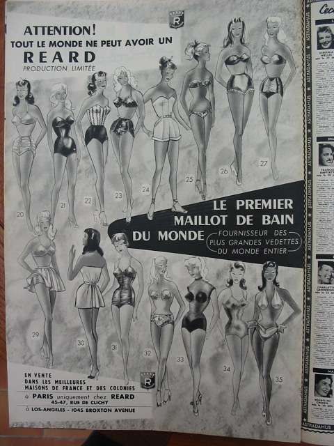 Swimsuits - French Fashion 1952
