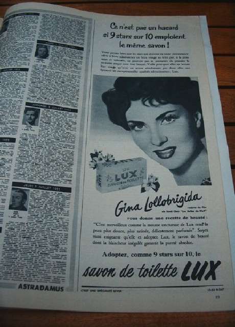 Gina Lollobrigida Lux Soap Ad
