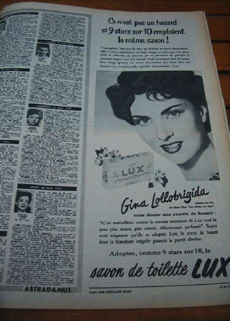 Gina Lollobrigida Lux Ad