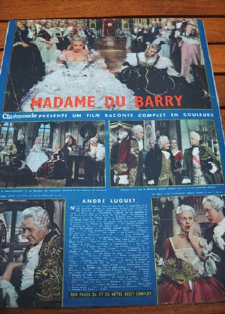 Martine Carol Andre Luguet Madame Du Barry