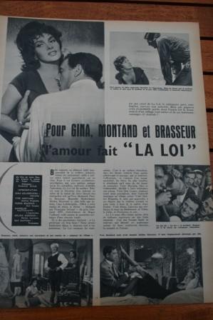 Gina Lollobrigida Yves Montand