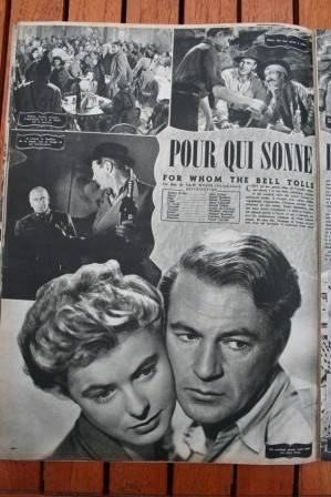 Ingrid Bergman Gary Cooper For Whom The Bell Tolls