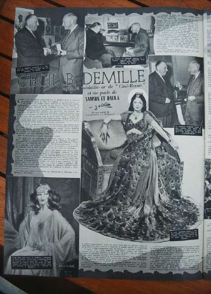 Hedy Lamarr Samson And Delilah Cecil B. De Mille
