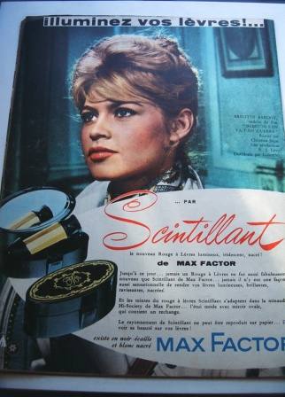 Brigitte Bardot Max Factor Ad