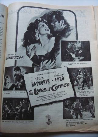 Rita Hayworth Glenn Ford The Loves Of Carmen