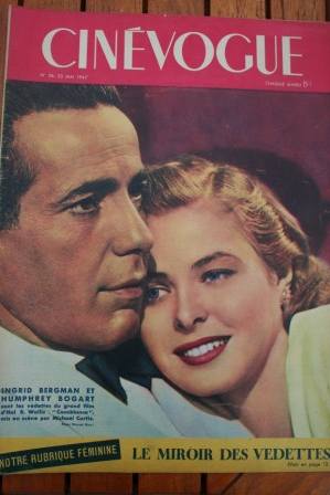 Ingrid Bergman Humphrey Bogart Casablanca