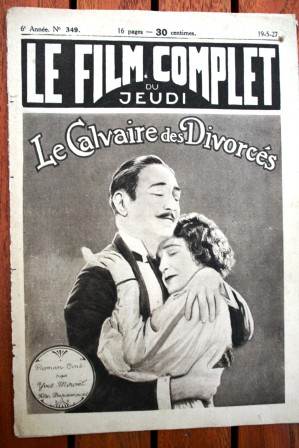 Adolphe Menjou Florence Vidor Calvaire Des Divorces