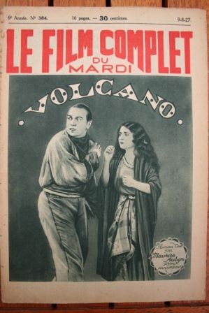 Bebe Daniels Wallace Beery Ricardo Cortez Volcano