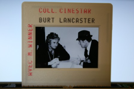 Burt Lancaster Michael Winner Candid Photo