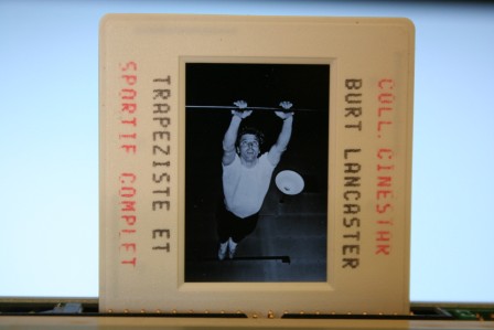 Burt Lancaster Trapeze Candid Photo