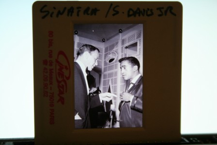 Frank Sinatra Sammy Davis Jr Candid Photo