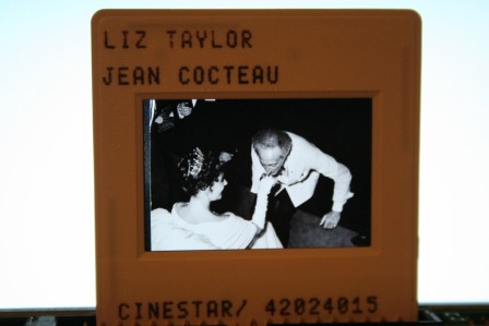 Elizabeth Taylor Jean Cocteau Candid Photo