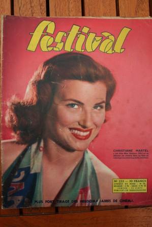 Vintage Magazine 1953 Christiane Martel Starducine