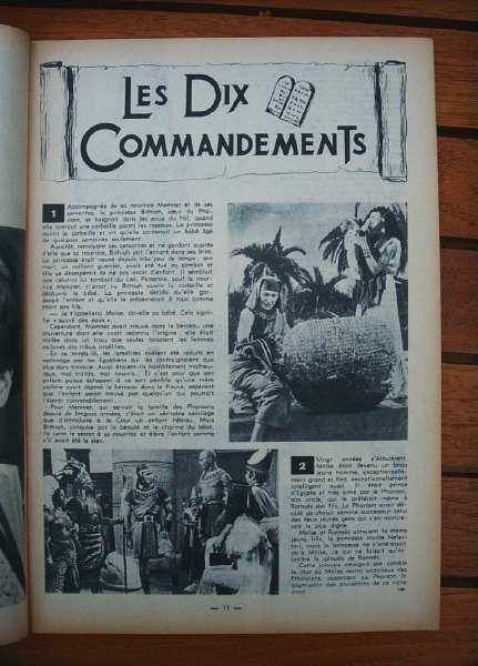 Ten Commandments Yul Brynner Charlton Heston