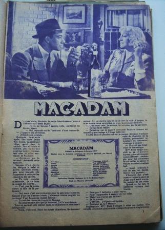 Movie: Macadam - 16 pages & 20 photos