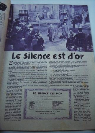 Movie: Le Silence Est D'Or