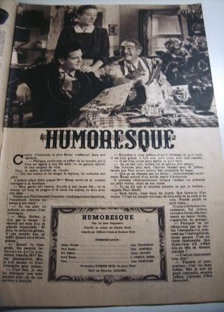 Movie: Humoresque 16 pages & 20 pics