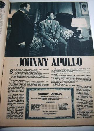 Movie: Johnny Appolo 16 pages & 20 pics