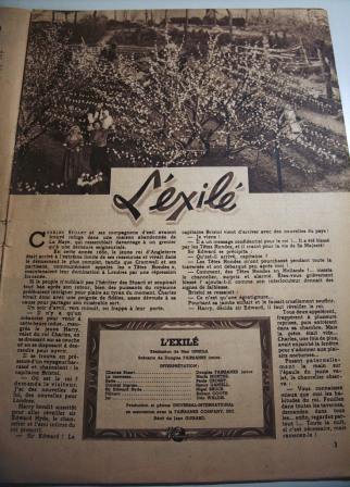 Movie: L'Exile 16 pages & 20 pics