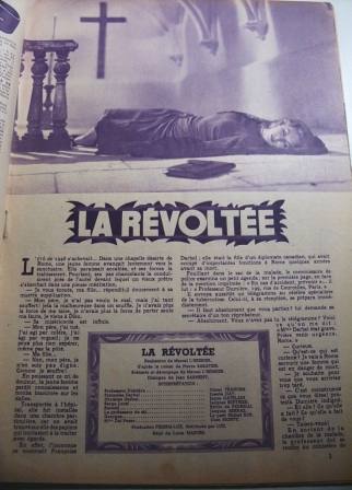 Movie: La Revoltee 16 pages & 20 pi