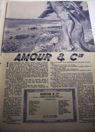 Movie: Amour Et Cie 16 pages & 20 pics