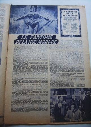 Movie: Phantom Of The Rue Morgue 16 pages & 20 pic