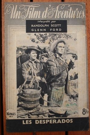 Randolph Scott Claire Trevor Glenn Ford
