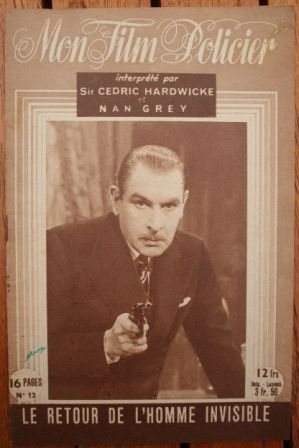 Cedric Hardwicke Vincent Price The Invisible Man