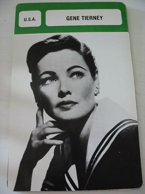 Movie Card Collection Monsieur Cinema: Gene Tierney