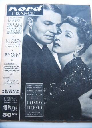 James Mason Danielle Darrieux On Front Cover