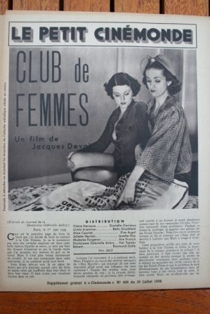 Danielle Darrieux Betty Stockfeld Club de femmes