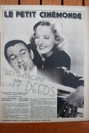 Gary Cooper Jean Arthur Mr. Deeds Goes to Town
