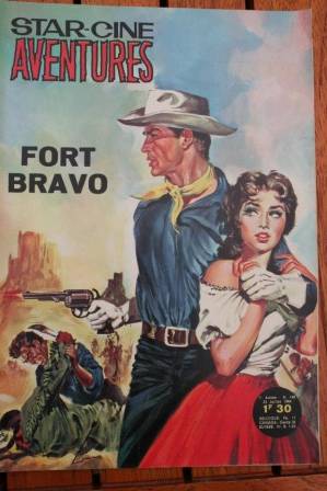 William Holden Eleanor Parker Escape from Fort Bravo