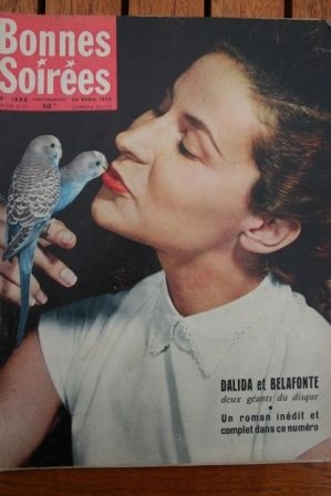 1958 Vintage Magazine Dalida Harry Belafonte Mike Todd