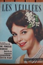 1960 Vintage Magazine Edith Piaf