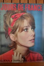 1961 Vintage Magazine Catherine Deneuve Johnny Hallyday