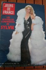 1982 Vintage Magazine Sylvie Vartan Charles Aznavour