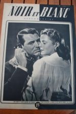 1947 Vintage Magazine Cary Grant Ingrid Bergman