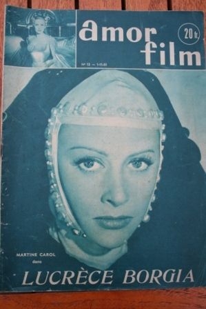 1953 Martine Carol Pedro Armendariz Lucrece Borgia