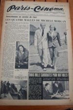 1945 Vintage Magazine Michele Morgan