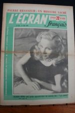 1949 Vintage Magazine Claude Genia Pierre Brasseur