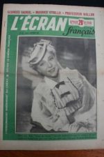 1949 Vintage Magazine Yvonne Printemps Janine Crispin
