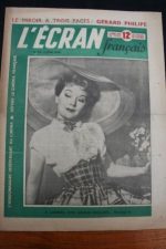 1948 Vintage Magazine Edwige Feuillere Gerard Philipe