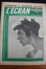 1948 Vintage Magazine Micheline Presle Jacques Feyder