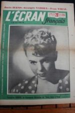 1950 Vintage Magazine Francoise Arnoul Joris Ivens