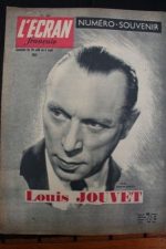 1951 Vintage Magazine Louis Jouvet