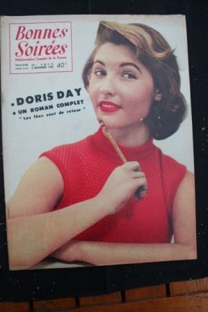 1956 Vintage Magazine Doris Day Mouloudji